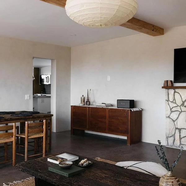 Wabi-Sabi Round Silk Pendant Light