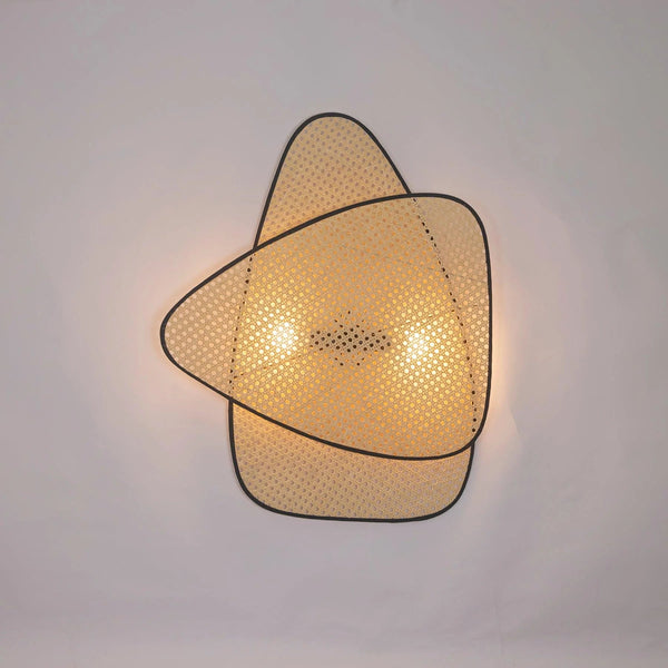Stylish Geometric Bamboo Wall Light