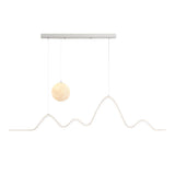 47 24 Modern Wavy Linear Moon Led Kitchen Island Pendant Light