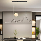 47 24 Modern Wavy Linear Moon Led Kitchen Island Pendant Light