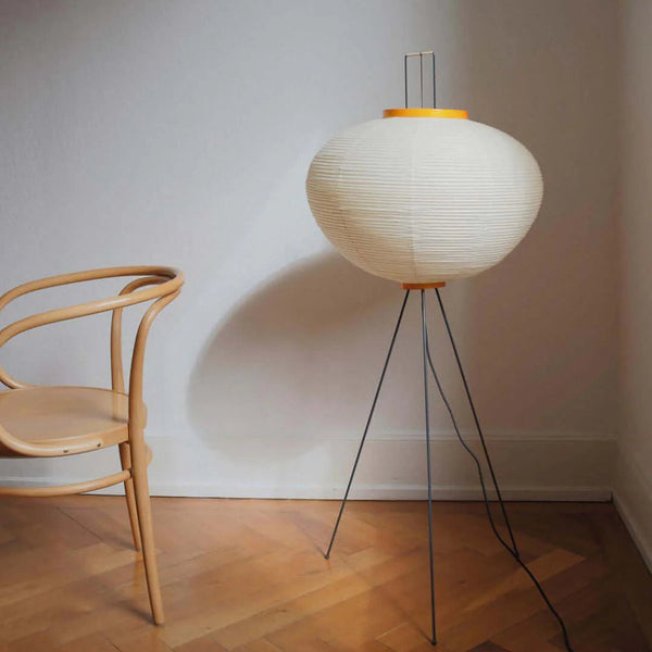 Oriental Round Paper Shade Lamp