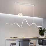 47 24 Modern Wavy Linear Moon Led Kitchen Island Pendant Light