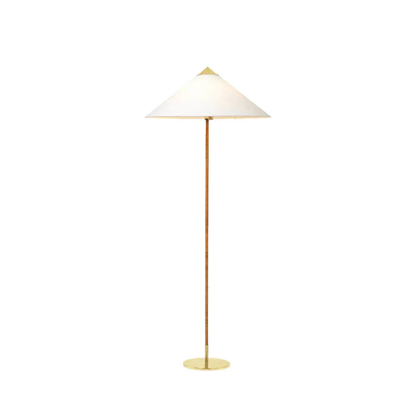Minimalist Cone Bamboo Floor Light