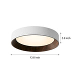 Round Modern Wood Ceiling Light Li002618
