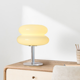 Finn Bauhaus Minimalist Glass Table Lamp | Mid-Century Modern Desk Light