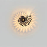Applique murale décorative LED Aegir Nautilus - Spirale murale de luxe moderne