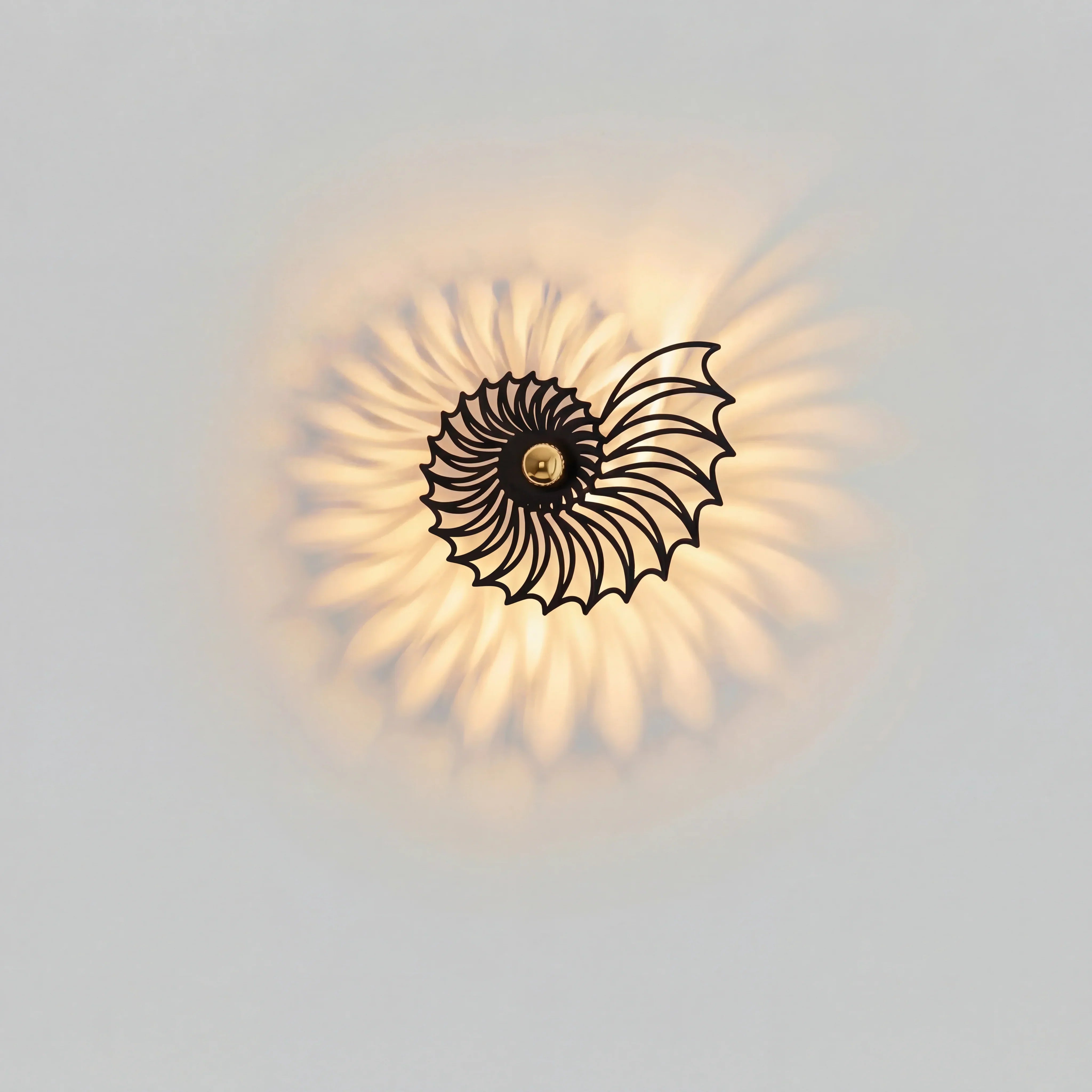 Applique murale décorative LED Aegir Nautilus - Spirale murale de luxe moderne