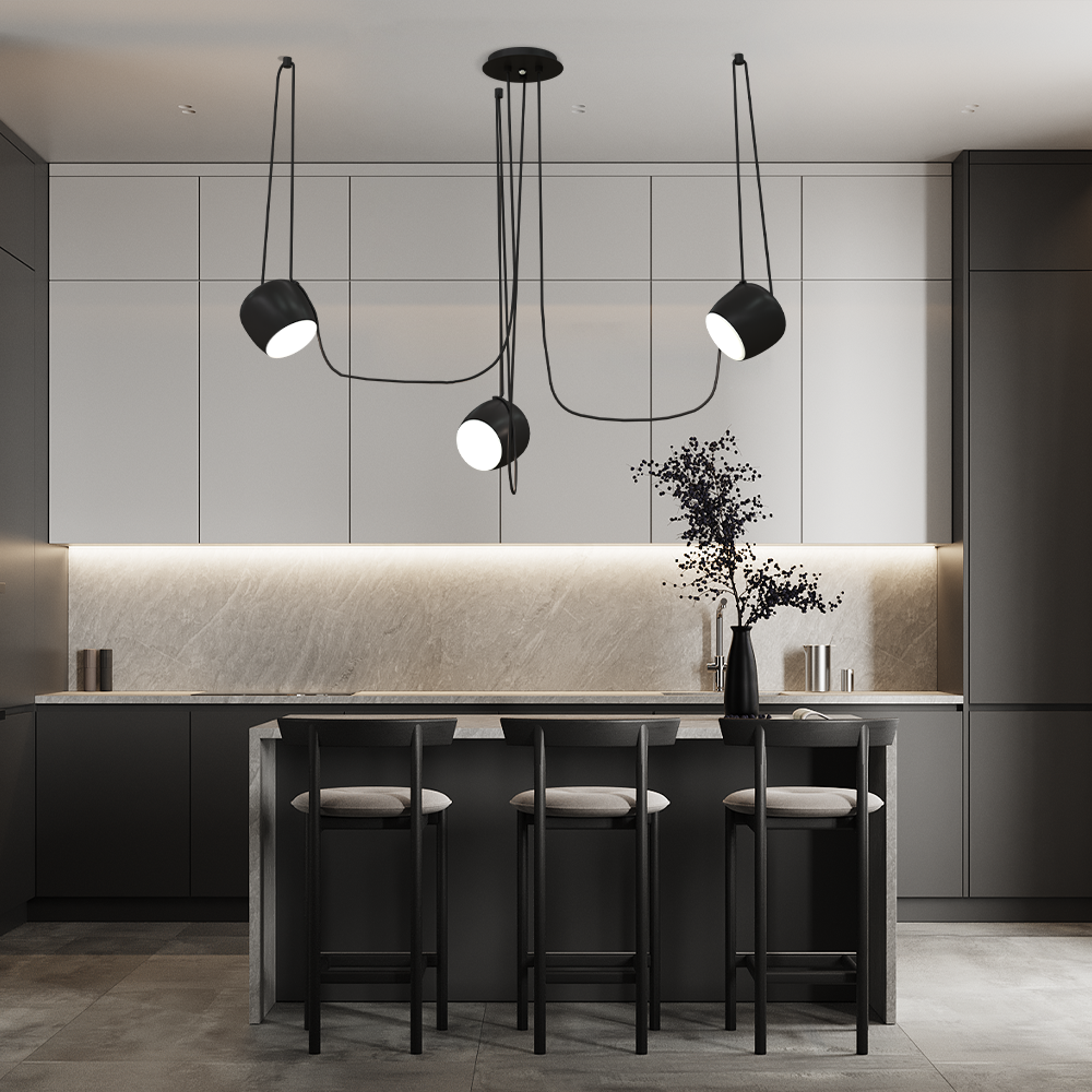 Torv Modern Multi-Light Dimmable Pendant Lamp - Nordic Style Chandelier