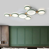 Alina Macaron Circle Array LED Ceiling Light - Modern Minimalist Flush Mount