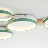 Alina Macaron Circle Array LED Ceiling Light - Modern Minimalist Flush Mount