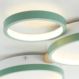 Alina Macaron Circle Array LED Ceiling Light - Modern Minimalist Flush Mount