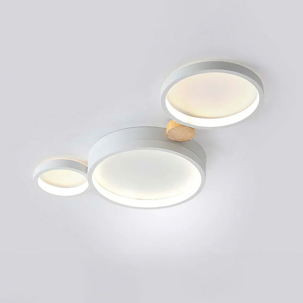 Alina Macaron Circle Array LED Ceiling Light - Modern Minimalist Flush Mount