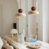 Suspension Alvione Bauhaus en travertin naturel | Luxe minimaliste