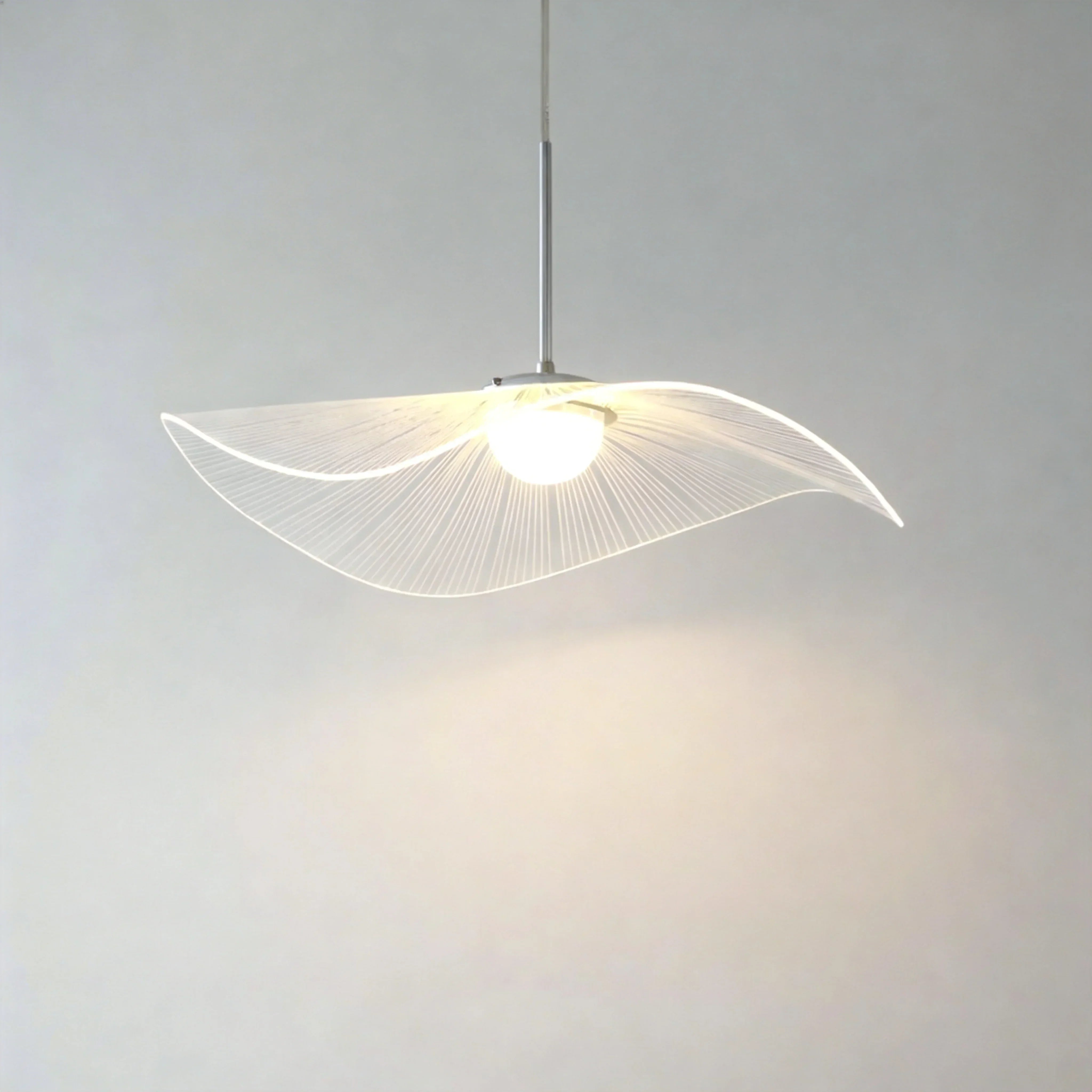 Suspension LED Anwen Nordic Lotus Leaf - Lustre moderne en acrylique