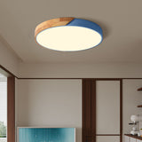 Plafonnier LED Dimmable Apollo Macaron - Rond Moderne Minimaliste Encastré