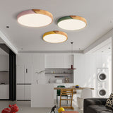 Plafonnier LED Dimmable Apollo Macaron - Rond Moderne Minimaliste Encastré