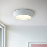 Astoria Minimalist Cement Flush Mount Ceiling Light - Modern Round Design