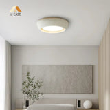 Astoria Minimalist Cement Flush Mount Ceiling Light - Modern Round Design