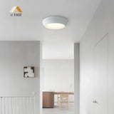 Astoria Minimalist Cement Flush Mount Ceiling Light - Modern Round Design