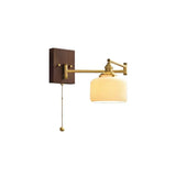 Applique murale Aurora Retro Ceramic à bras articulé | Applique murale de chevet Mid-Century