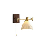Applique murale Aurora Retro Ceramic à bras articulé | Applique murale de chevet Mid-Century