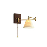 Applique murale Aurora Retro Ceramic à bras articulé | Applique murale de chevet Mid-Century