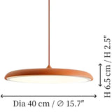Suspension métallique réglable Avery Macaron - Décor moderne pour cuisine et salle à manger
