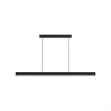 Caputo Linear LED Pendant Light - Minimalist Walnut Wood Dining Lamp