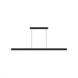 Caputo Linear LED Pendant Light - Minimalist Walnut Wood Dining Lamp