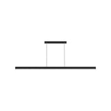 Caputo Linear LED Pendant Light - Minimalist Walnut Wood Dining Lamp