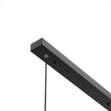 Caputo Linear LED Pendant Light - Minimalist Walnut Wood Dining Lamp