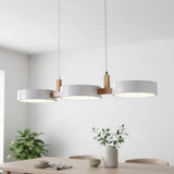 Elvra Modern Macaron 3-Head Pendant Light - Wood & Metal Nordic Style