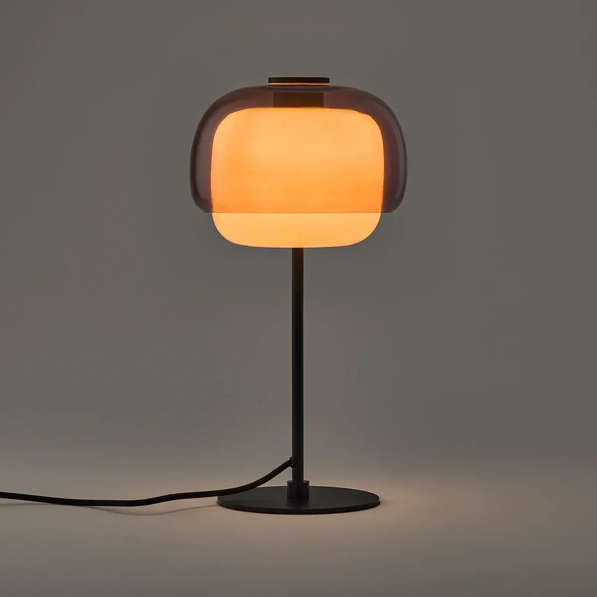 Elvrynor Nordische Bunte Glas-Tischlampe | Moderne Art Deco Nachttischleuchte