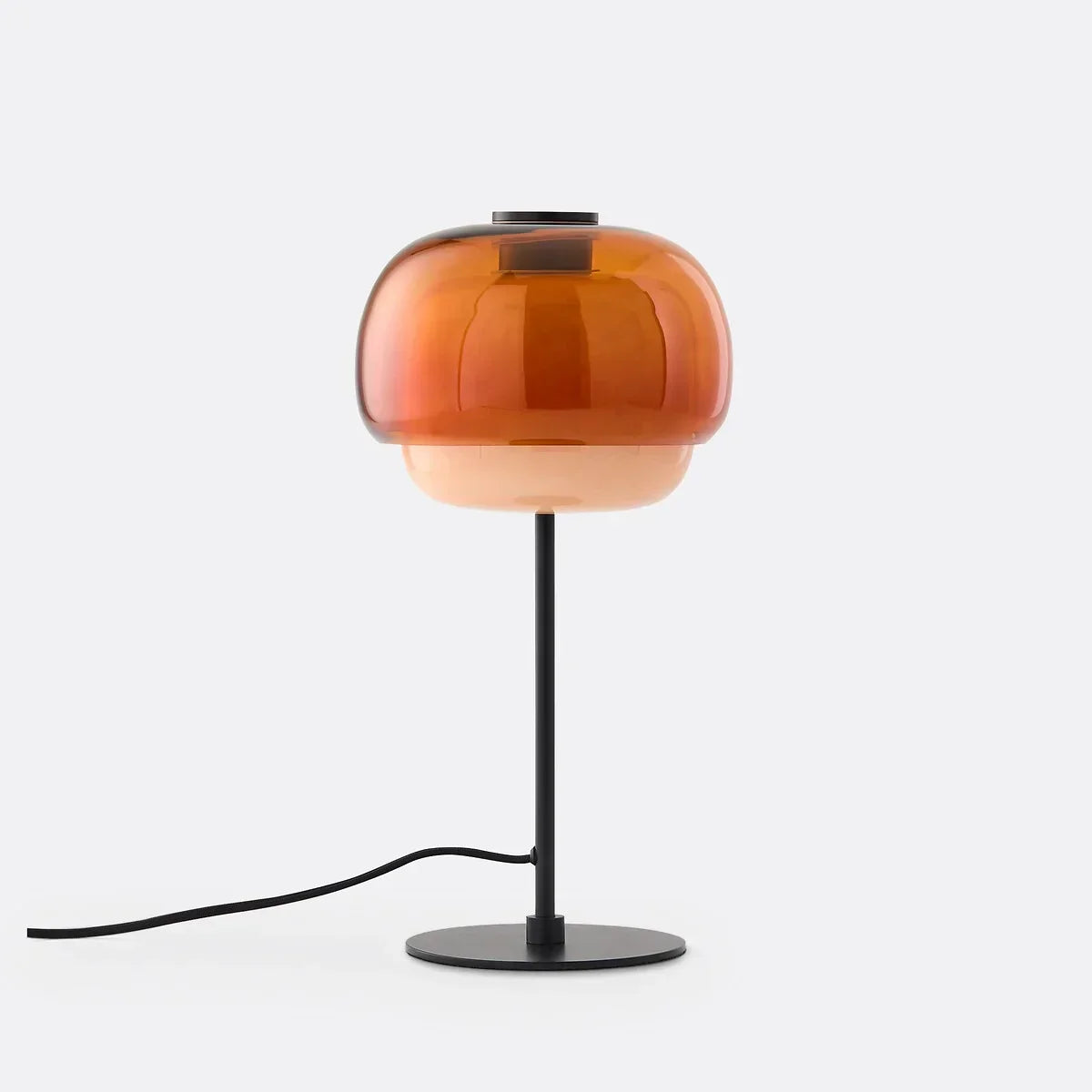 Elvrynor Nordische Bunte Glas-Tischlampe | Moderne Art Deco Nachttischleuchte