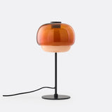 Elvrynor Nordische Bunte Glas-Tischlampe | Moderne Art Deco Nachttischleuchte
