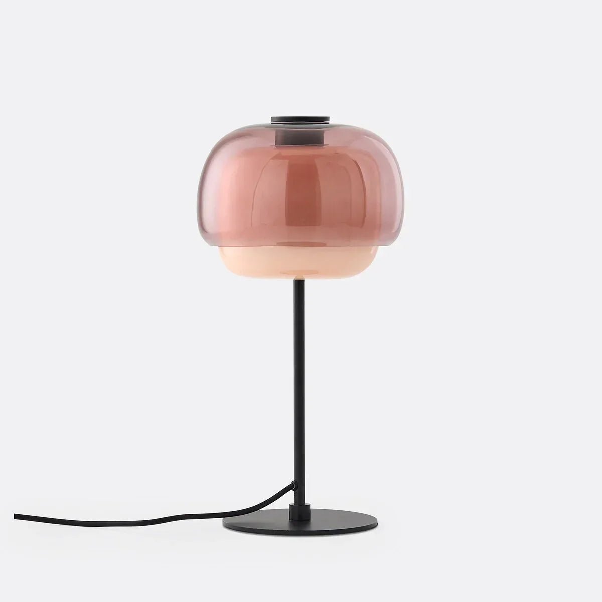 Elvrynor Nordische Bunte Glas-Tischlampe | Moderne Art Deco Nachttischleuchte