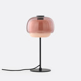 Elvrynor Nordische Bunte Glas-Tischlampe | Moderne Art Deco Nachttischleuchte