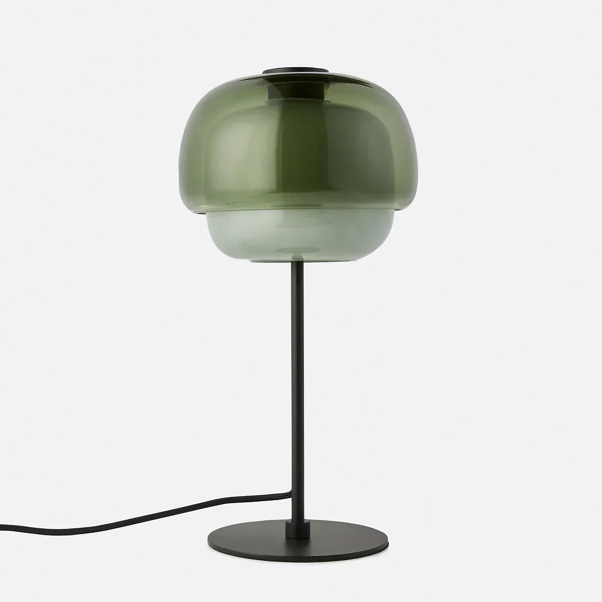 Elvrynor Nordische Bunte Glas-Tischlampe | Moderne Art Deco Nachttischleuchte