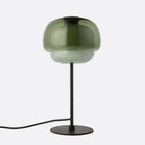 Elvrynor Nordische Bunte Glas-Tischlampe | Moderne Art Deco Nachttischleuchte