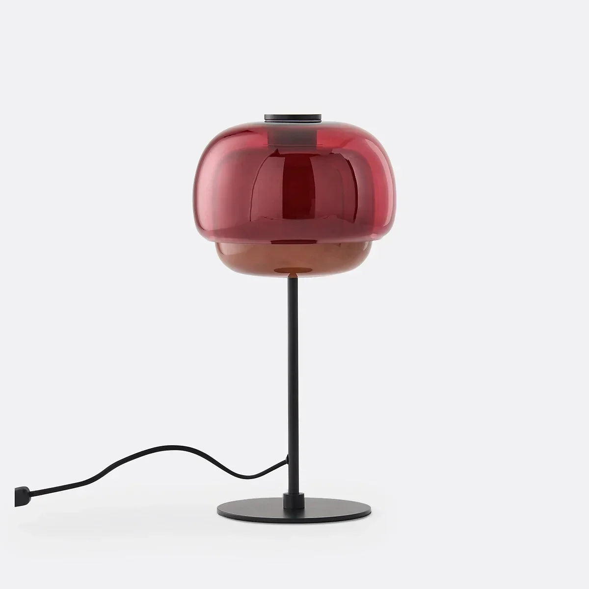 Elvrynor Nordische Bunte Glas-Tischlampe | Moderne Art Deco Nachttischleuchte