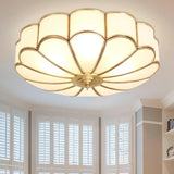 Eros Art Deco Flower Ceiling Light - Luxury Floral Flush Mount Chandelier