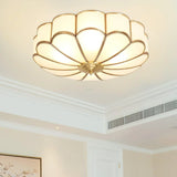 Eros Art Deco Flower Ceiling Light - Luxury Floral Flush Mount Chandelier