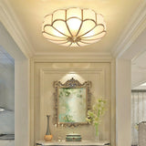 Eros Art Deco Flower Ceiling Light - Luxury Floral Flush Mount Chandelier