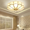 Eros Art Deco Flower Ceiling Light - Luxury Floral Flush Mount Chandelier