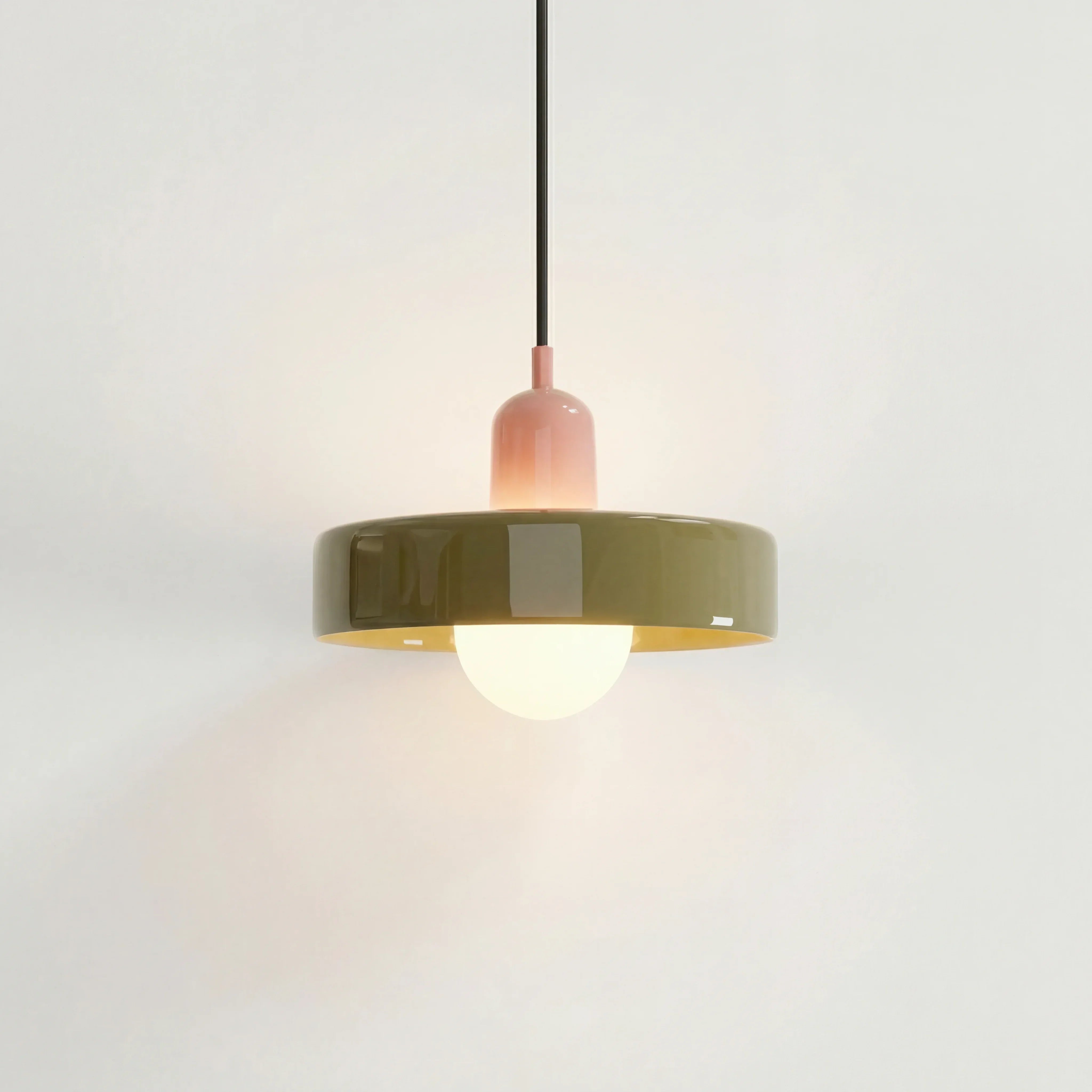 Finan Morandi Glass Disc Orb Pendant Lamp | Bauhaus Designer Lighting