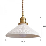 Suspension en céramique plissée Hecate | Design scandinave moderne