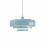 Hind Bauhaus Triple Layer Disc Pendant Light - Modern Macaron Design