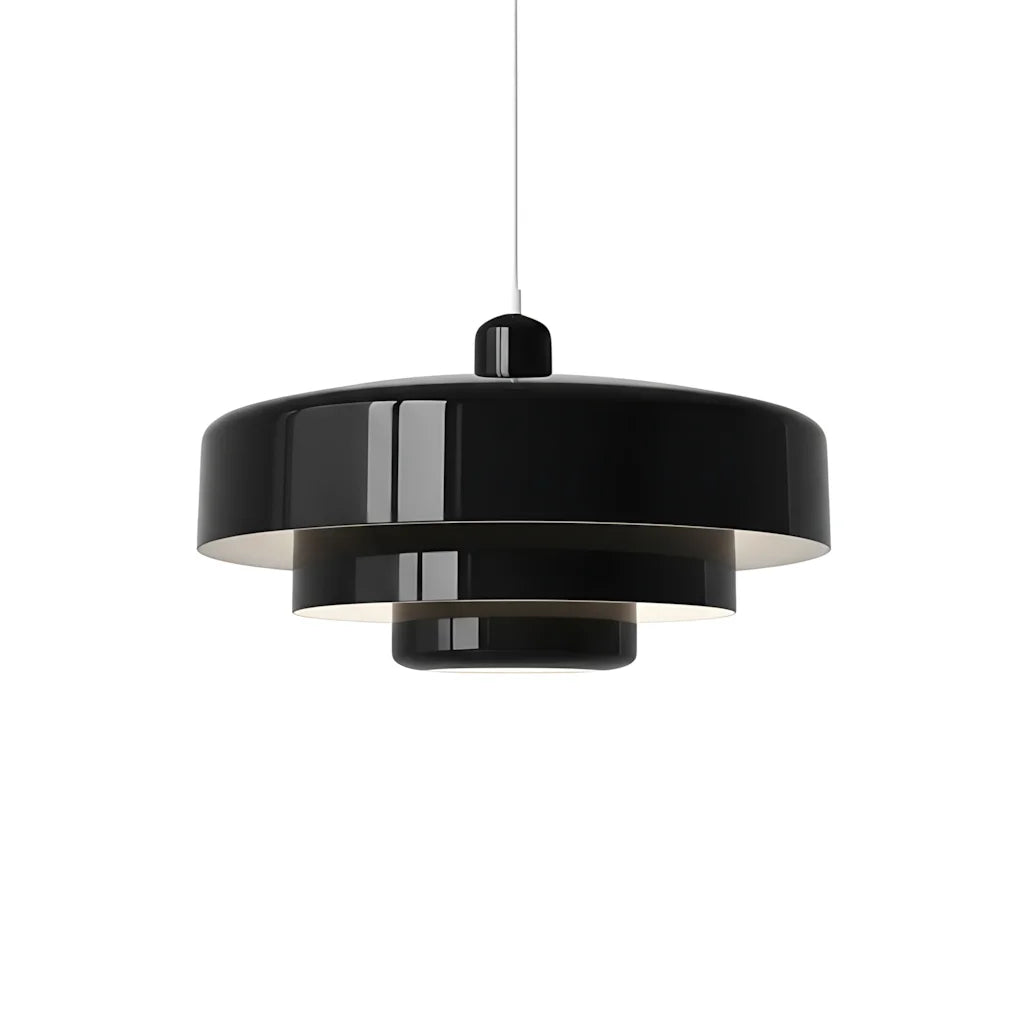 Hind Bauhaus Triple Layer Disc Pendant Light - Modern Macaron Design