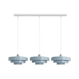 Hind Bauhaus Triple Layer Disc Pendant Light - Modern Macaron Design