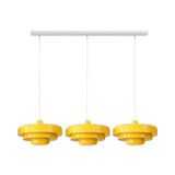 Hind Bauhaus Triple Layer Disc Pendant Light - Modern Macaron Design